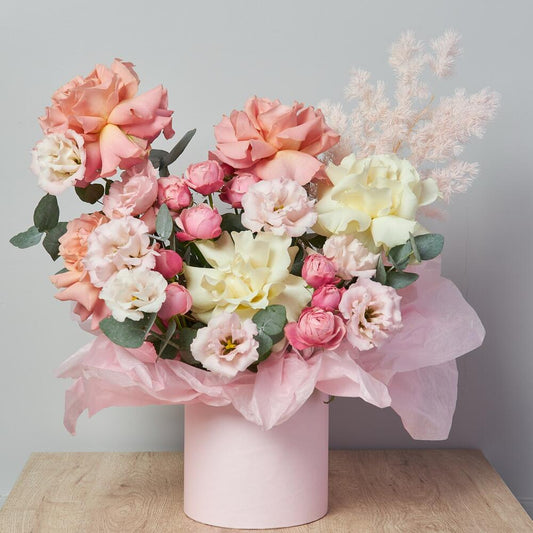 French & Peony Rose Hatbox